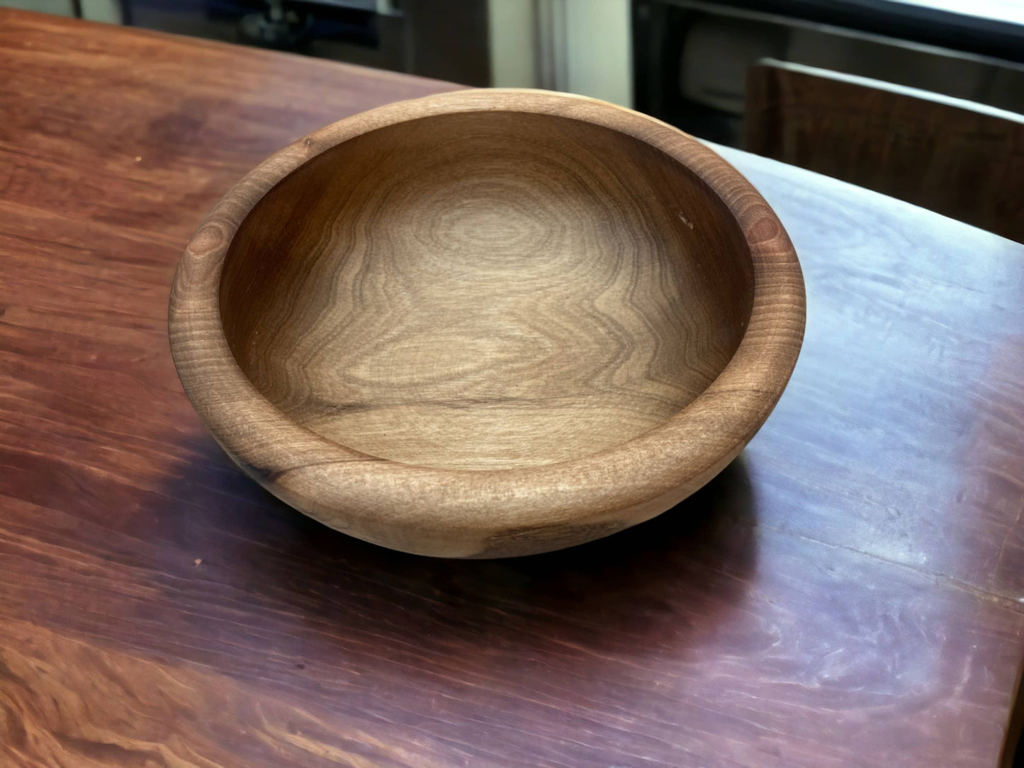 Walnut Bowl, Salad Bowl, Serving Bowls, Set Of 3 Handmade Moroccan Walnut Wood Bowl, Walnut Bowl Made From Ethically Sourced Wood