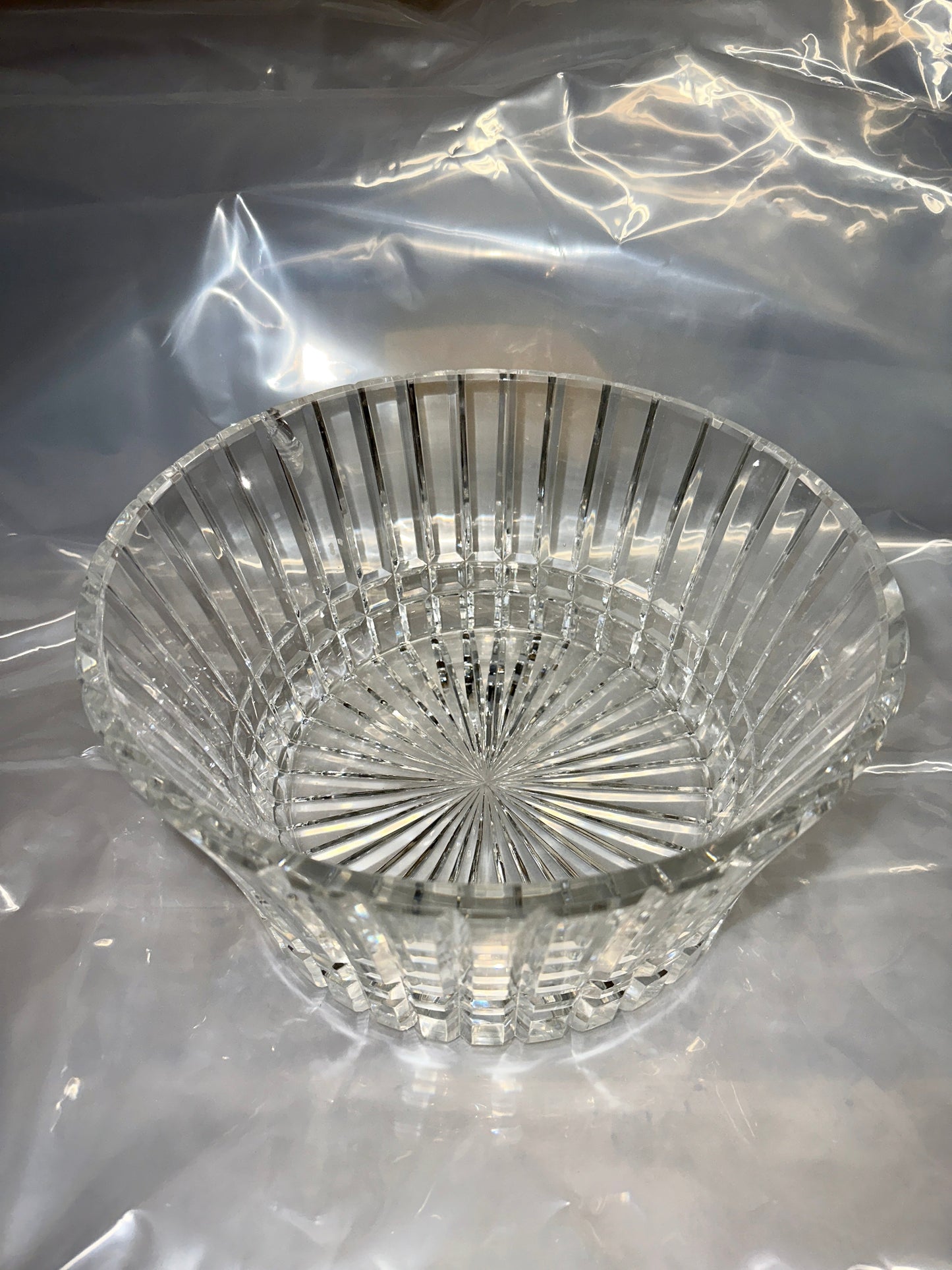 Mid Century Cut Glass Decorative Glass Serving Bowls