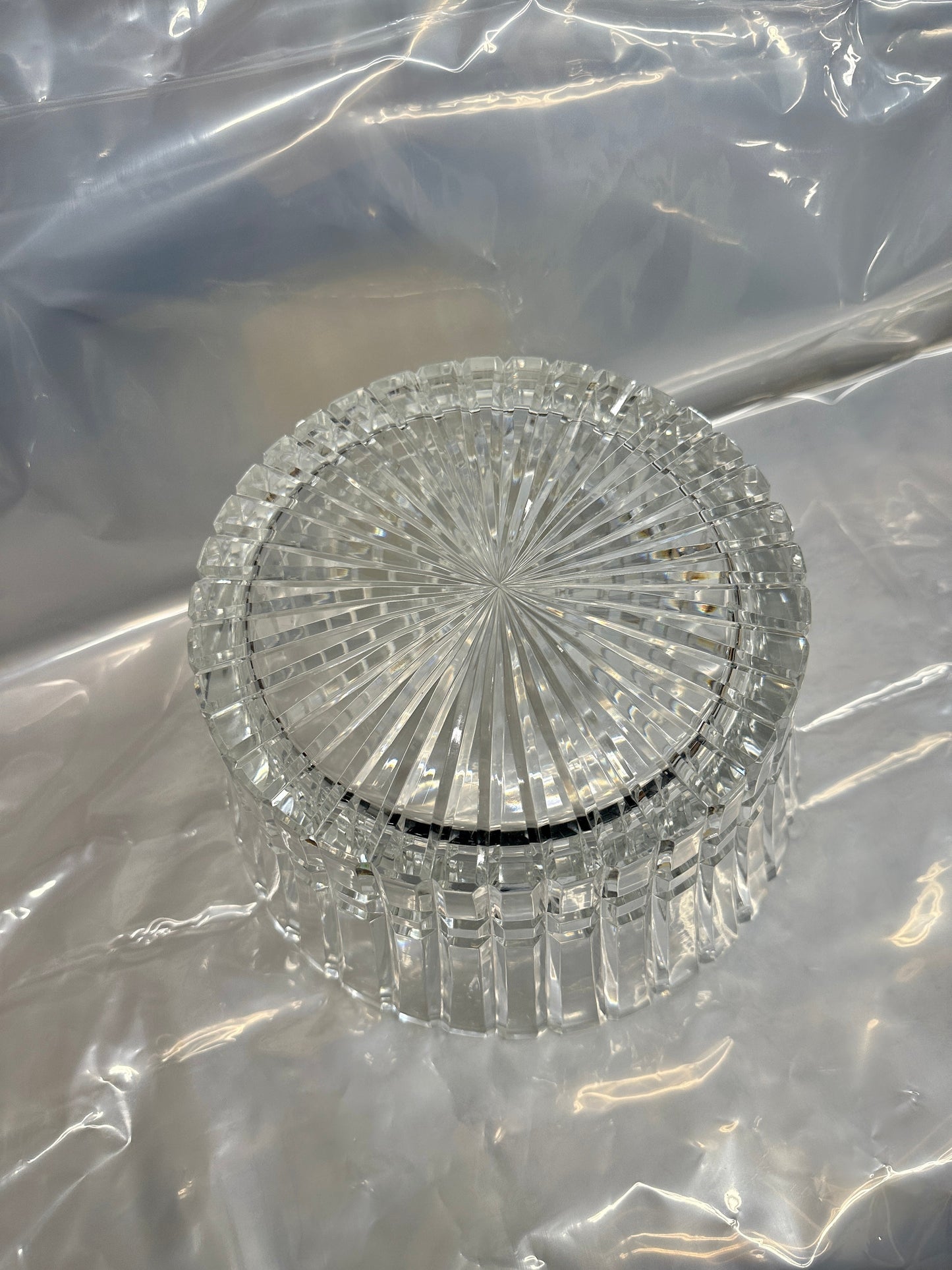 Mid Century Cut Glass Decorative Glass Serving Bowls