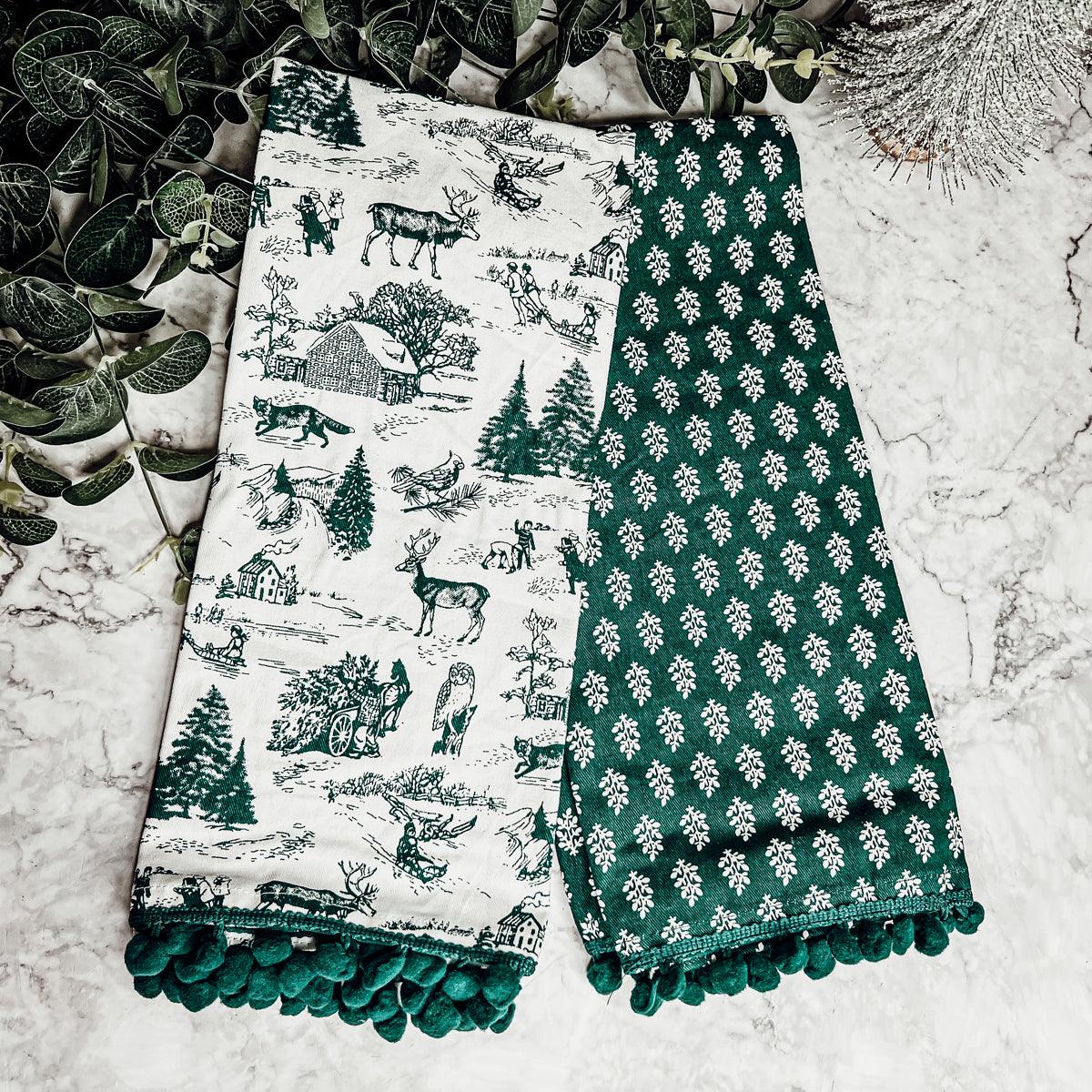 Forest Green Towels