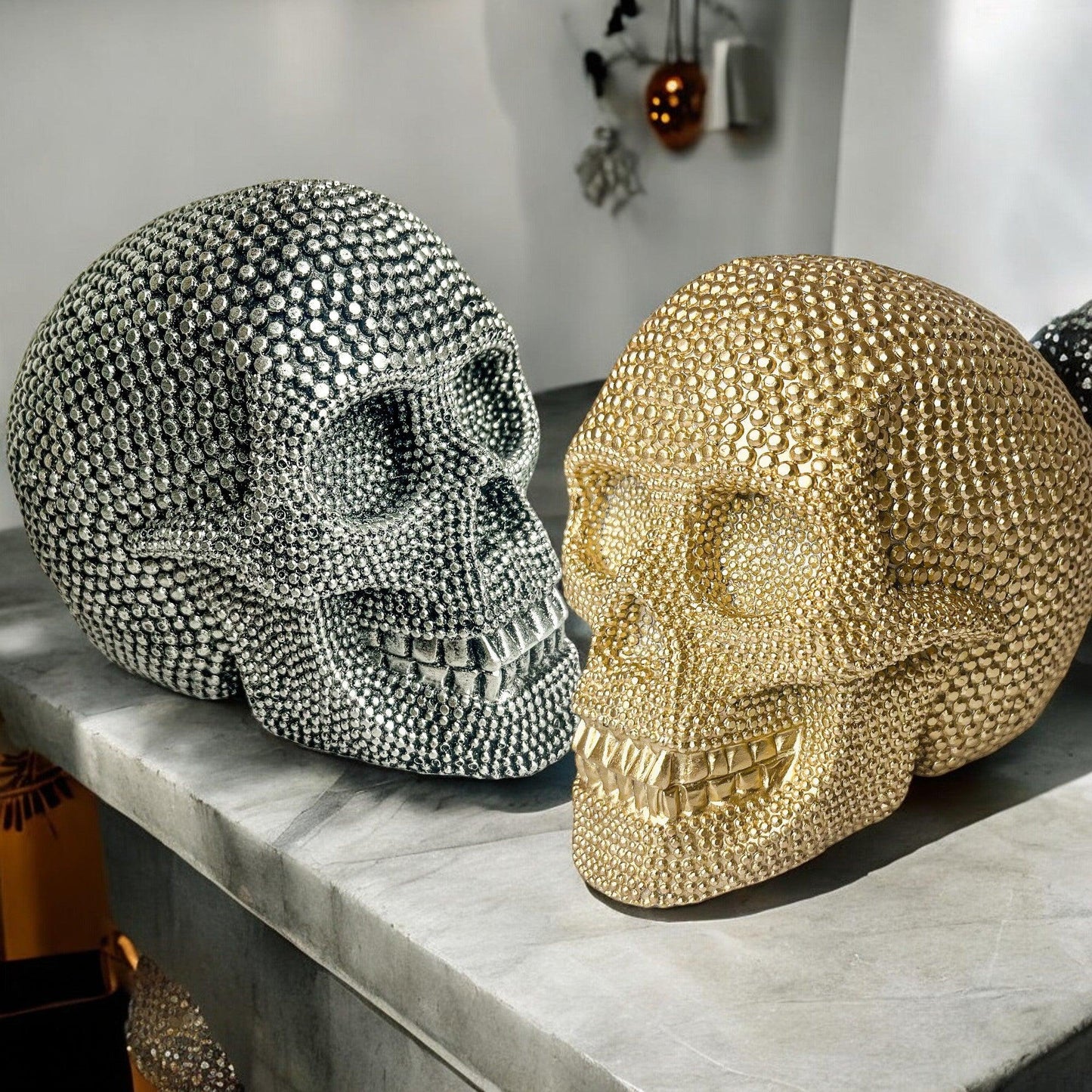 Resin Skull Silver