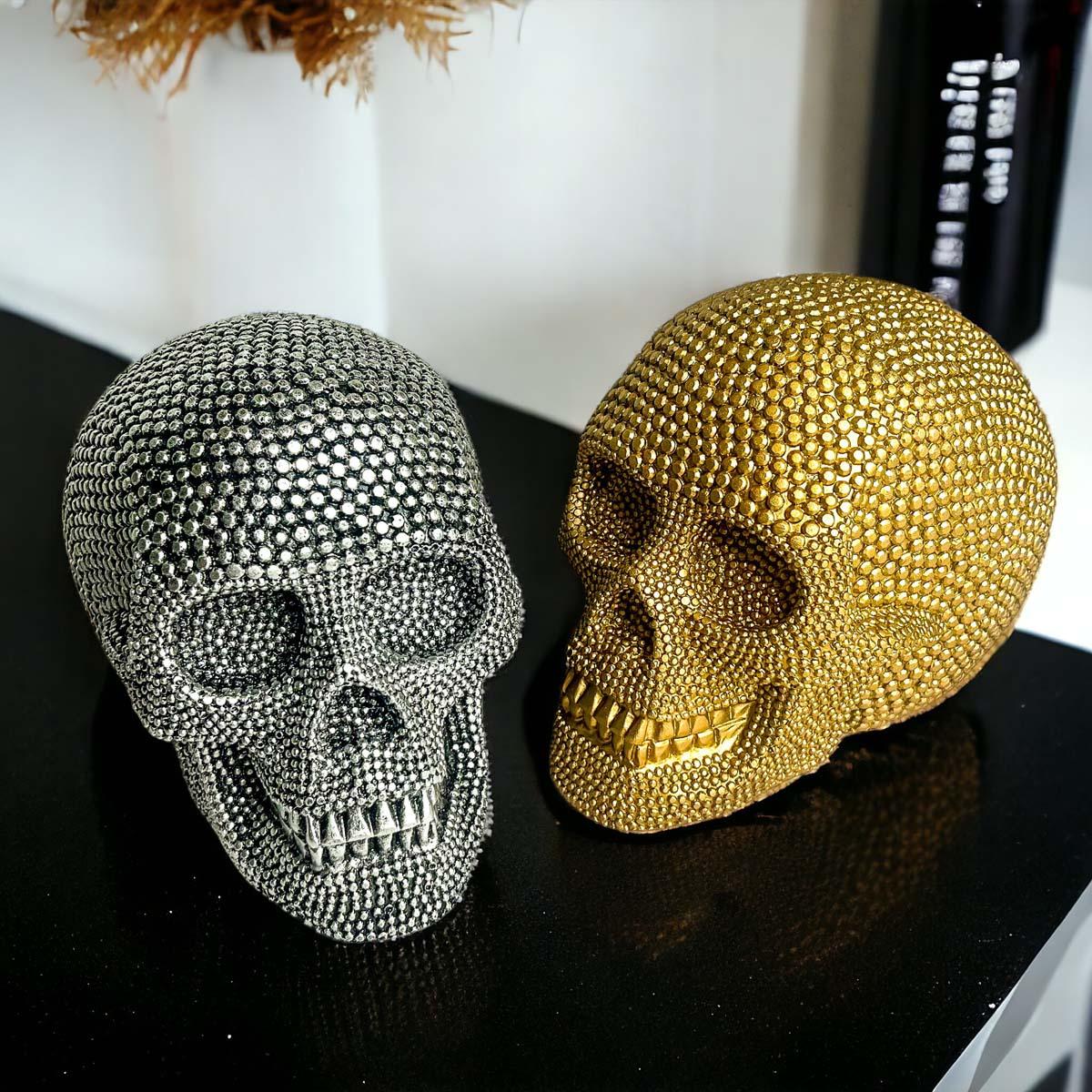 Resin Skull Silver