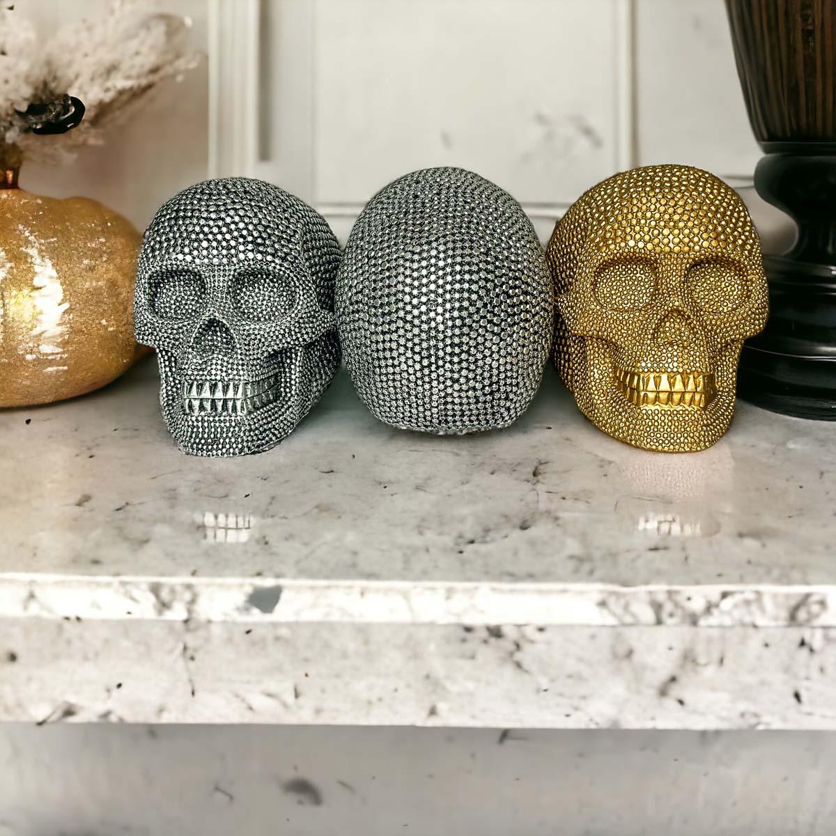 Resin Skull Silver