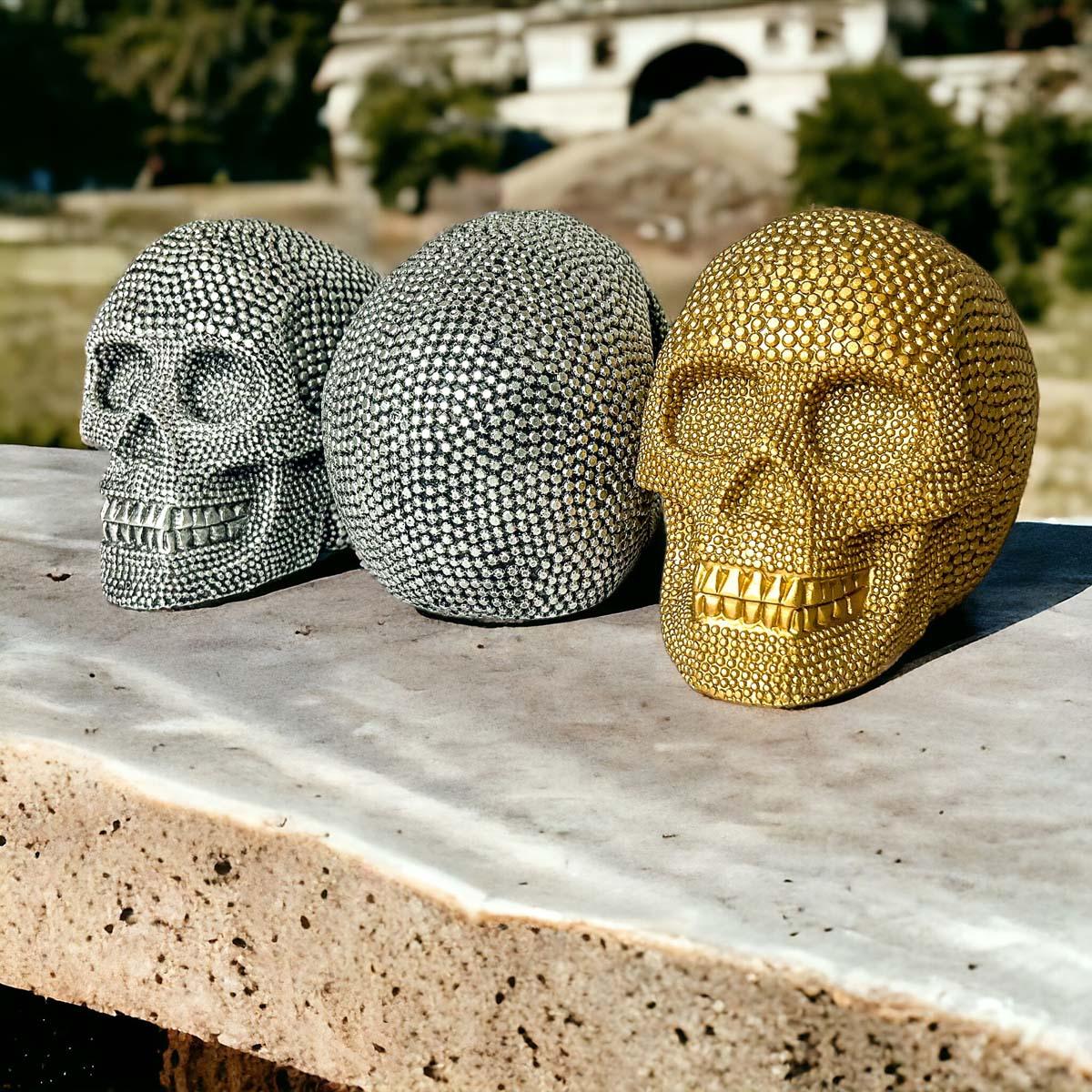 Resin Skull Silver