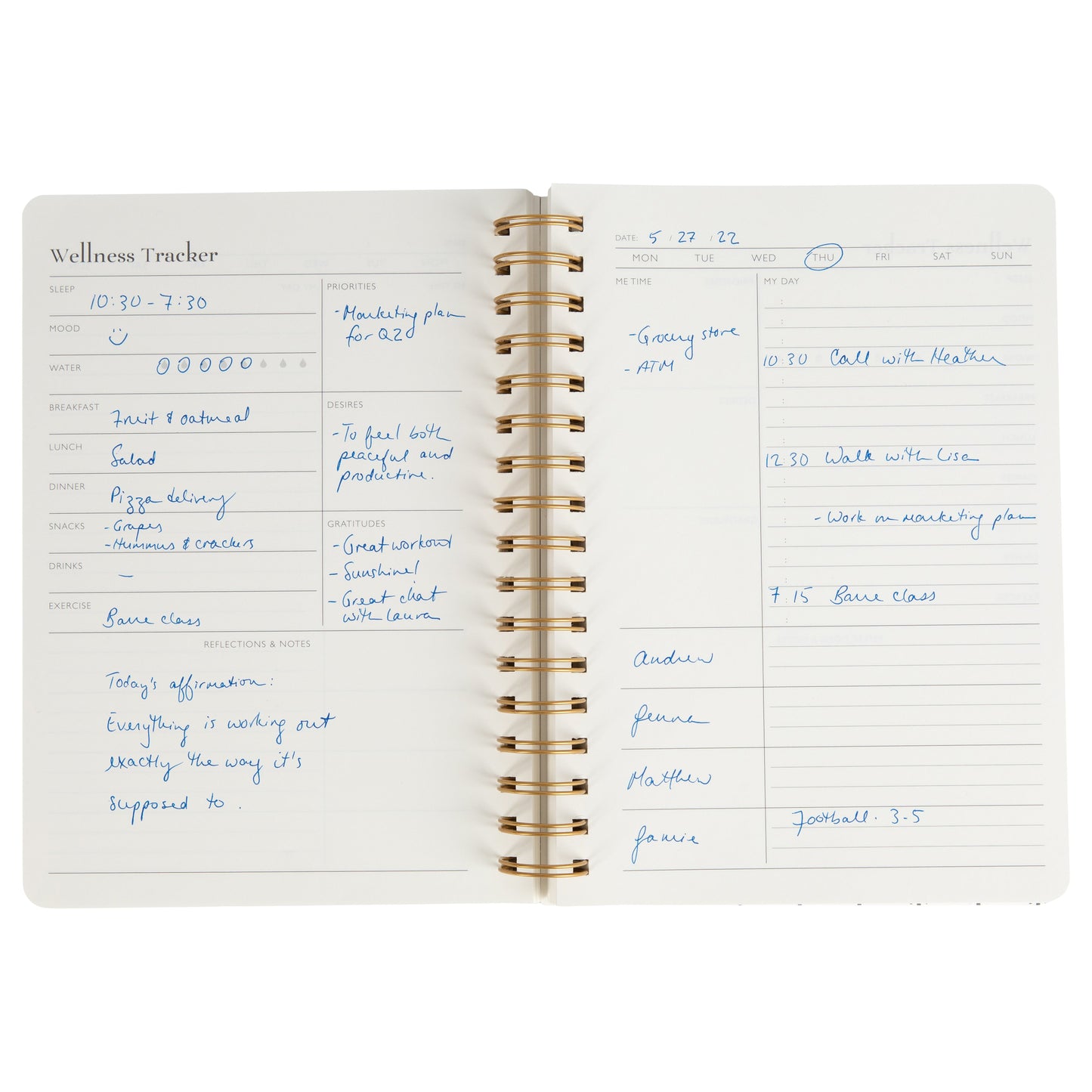 Undated Self-Care Planner | Day Planner