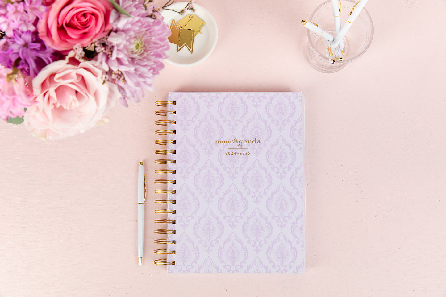 NEW! 2025 momAgenda Desktop Spiral | mom Planner | Day Planner | Family Planner (July 2024 -  December 2025) - wholesale