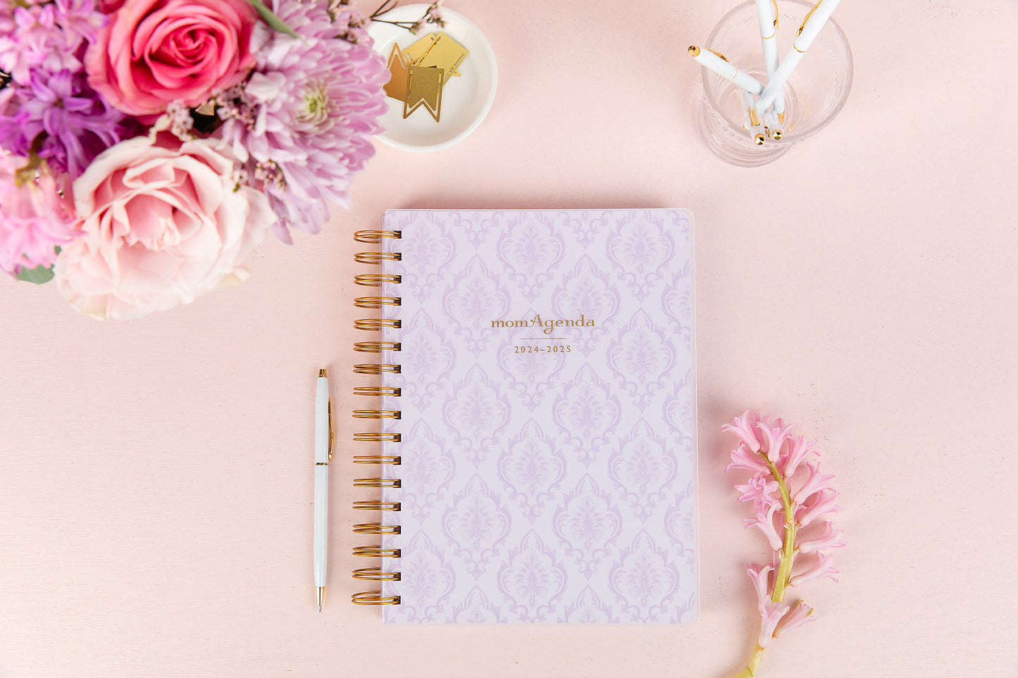 NEW! 2025 momAgenda Desktop Spiral | mom Planner | Day Planner | Family Planner (July 2024 -  December 2025) - wholesale