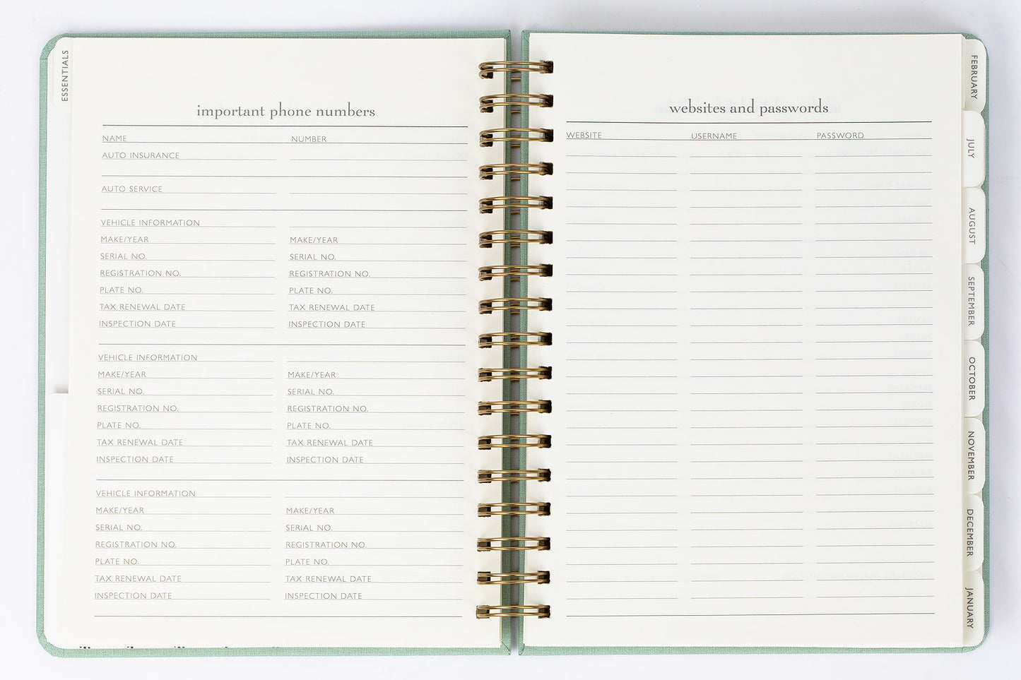 Home Office Mini Planner (July 2024-August 2025)