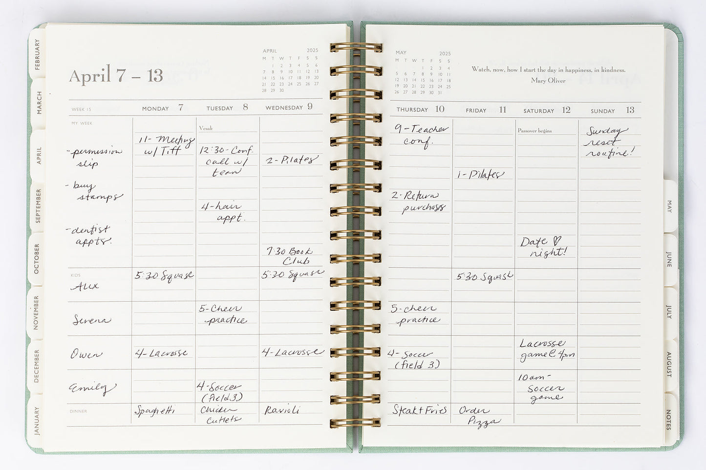 Home Office Mini Planner (July 2024-August 2025)