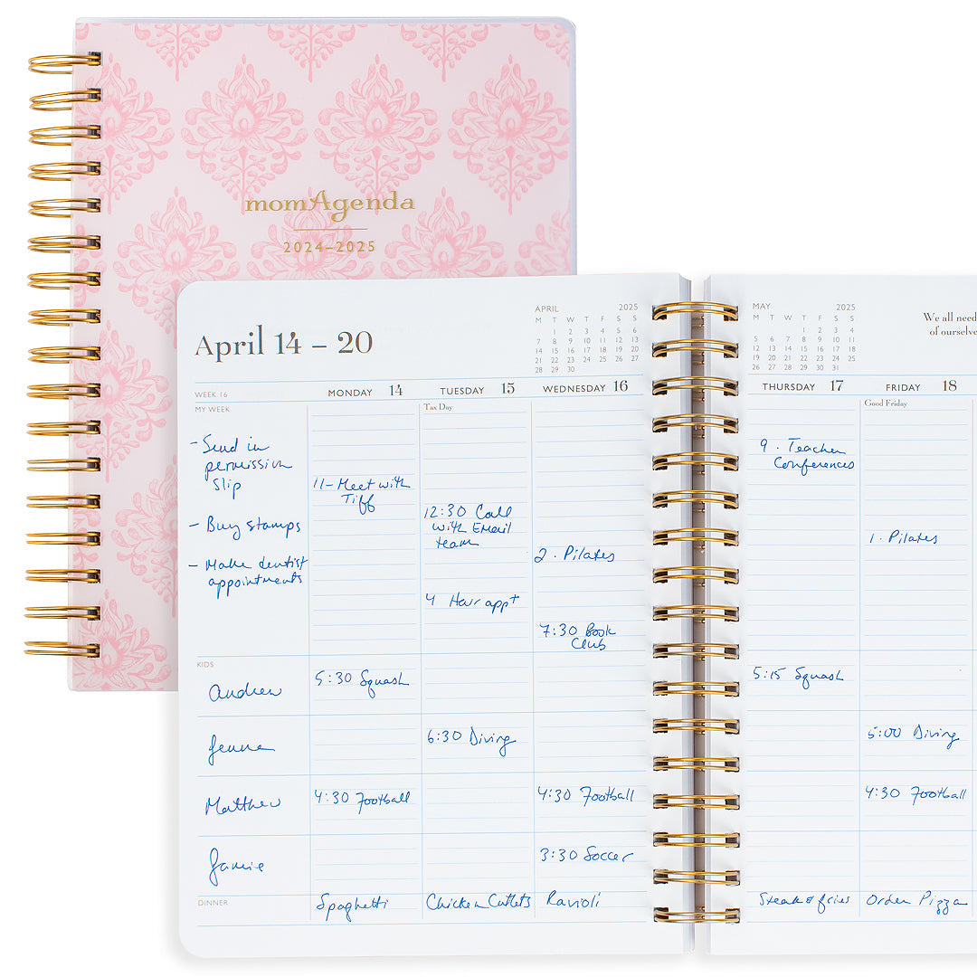 NEW! 2025 momAgenda Desktop Spiral | mom Planner | Day Planner | Family Planner (July 2024 -  December 2025) - wholesale