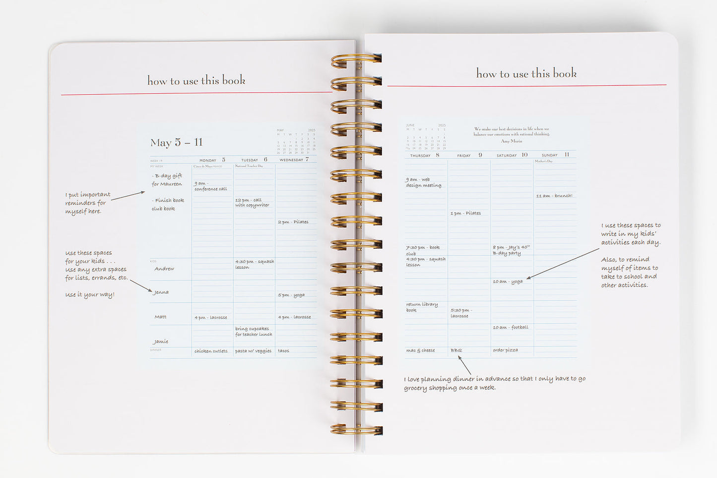 NEW! 2025 momAgenda Desktop Spiral | mom Planner | Day Planner | Family Planner (July 2024 -  December 2025) - wholesale