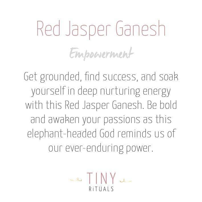 Red Jasper Ganesh by Tiny Rituals