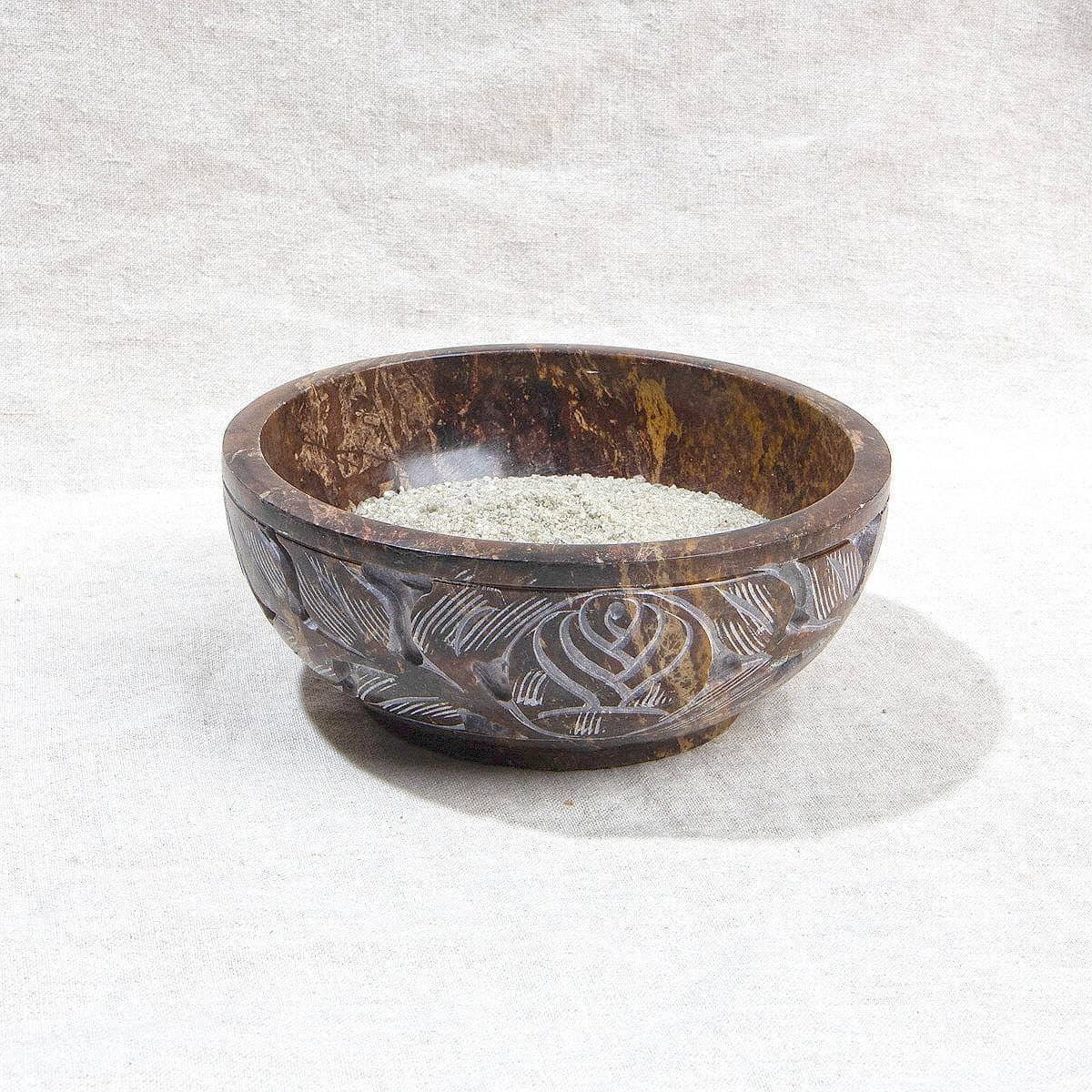 Soapstone Carved Smudge Bowl Kit by Tiny Rituals