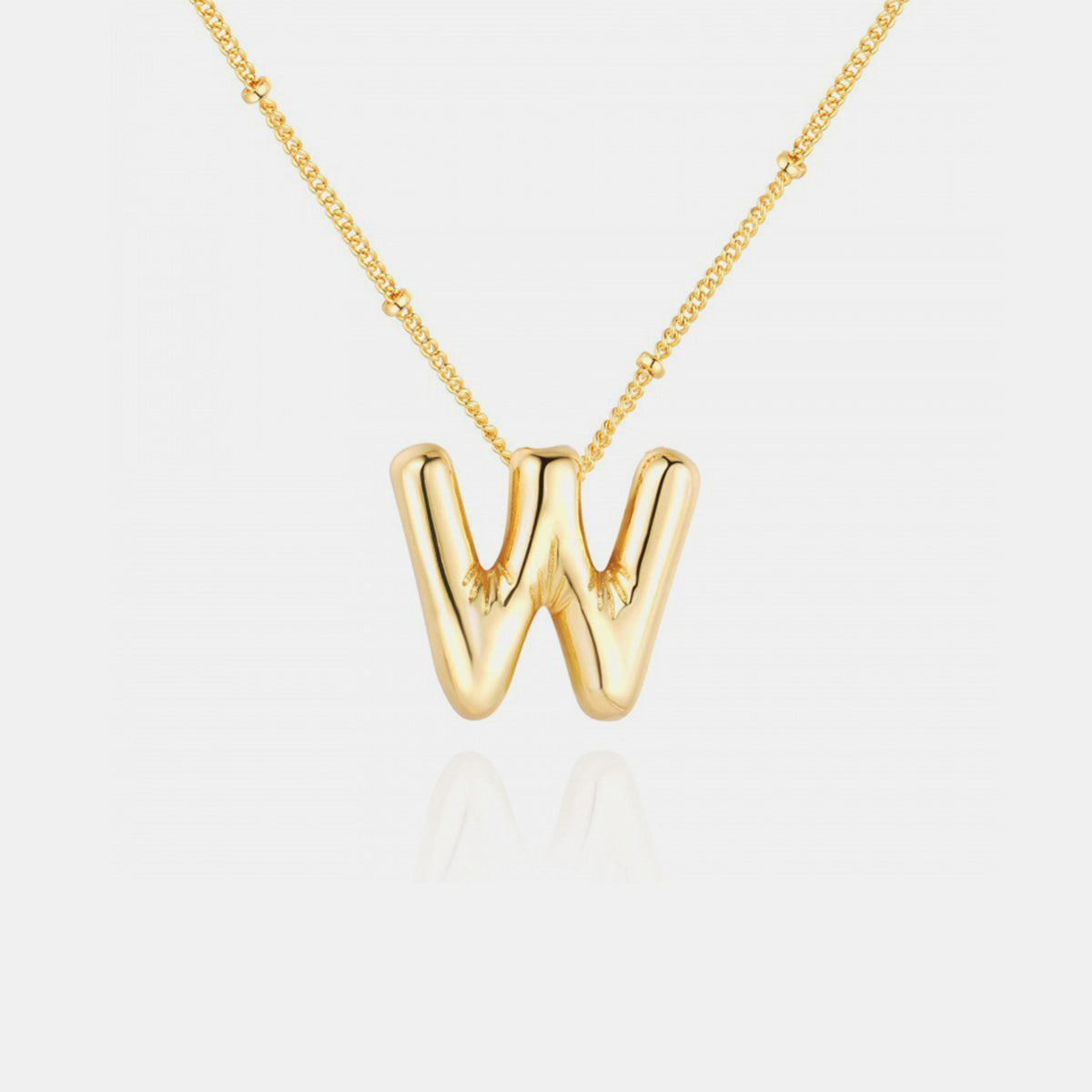 Initial Letter Pendant Necklace