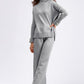 Basic Bae High- Low Turtleneck Long Sleeve Top and Pants Sweater Set