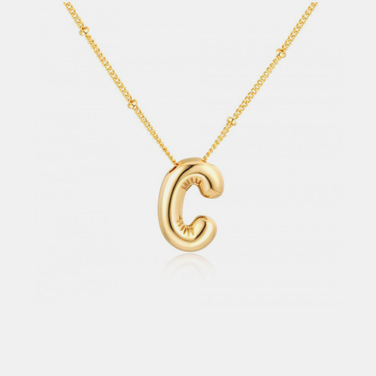 Initial Letter Pendant Necklace