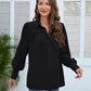 Puff Sleeve Collared Neck Shirt