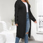 Plus Size Open Front Long Sleeve Cardigan