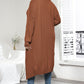 Plus Size Open Front Long Sleeve Cardigan