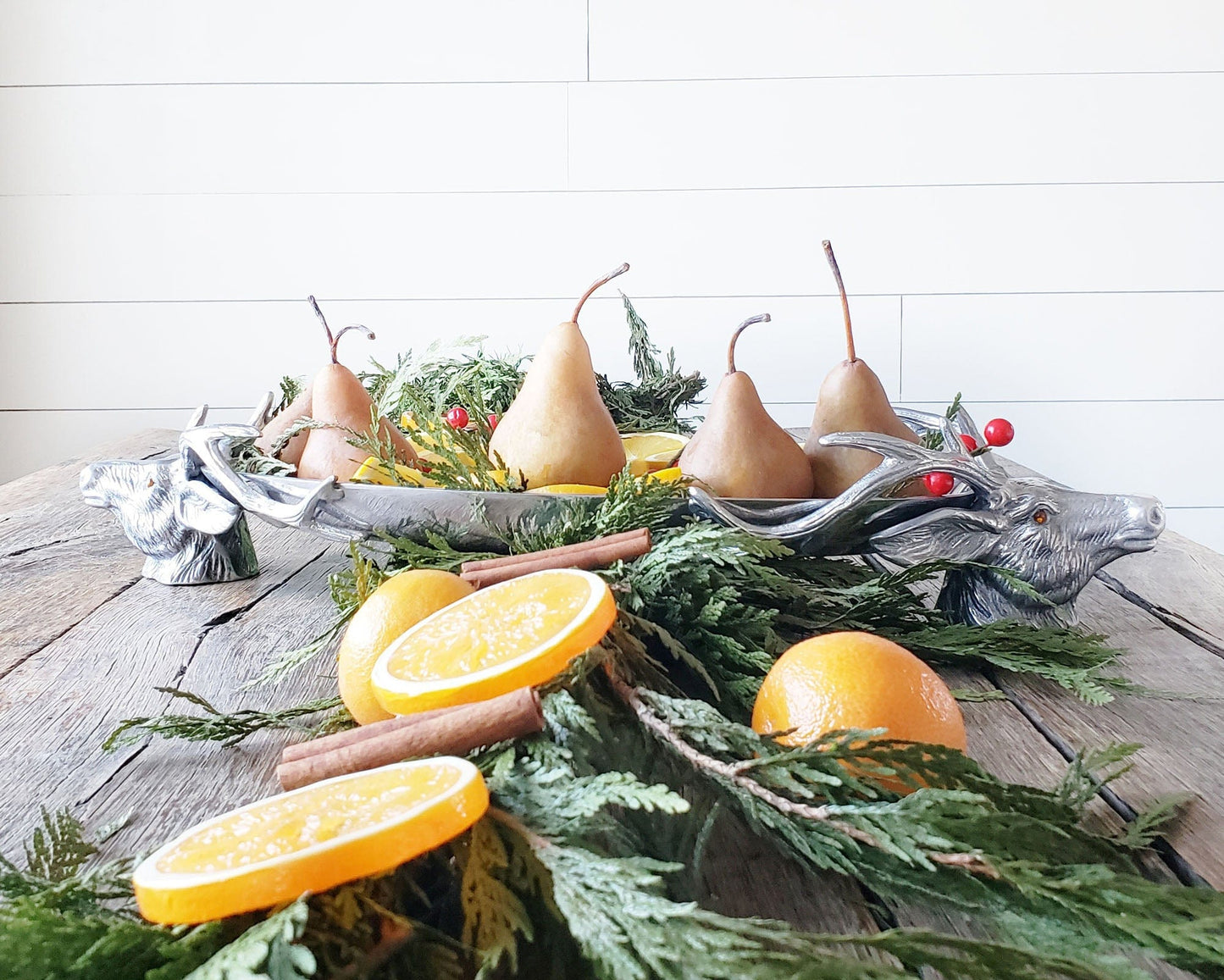 Deer Head Centerpiece Tray