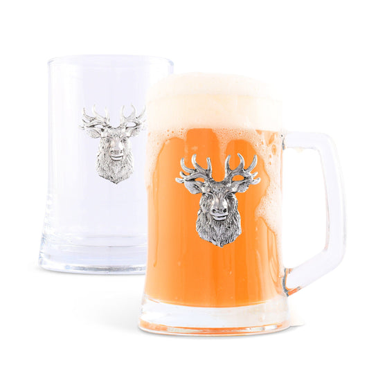 Elk Head Beer Mugs - Set of 2