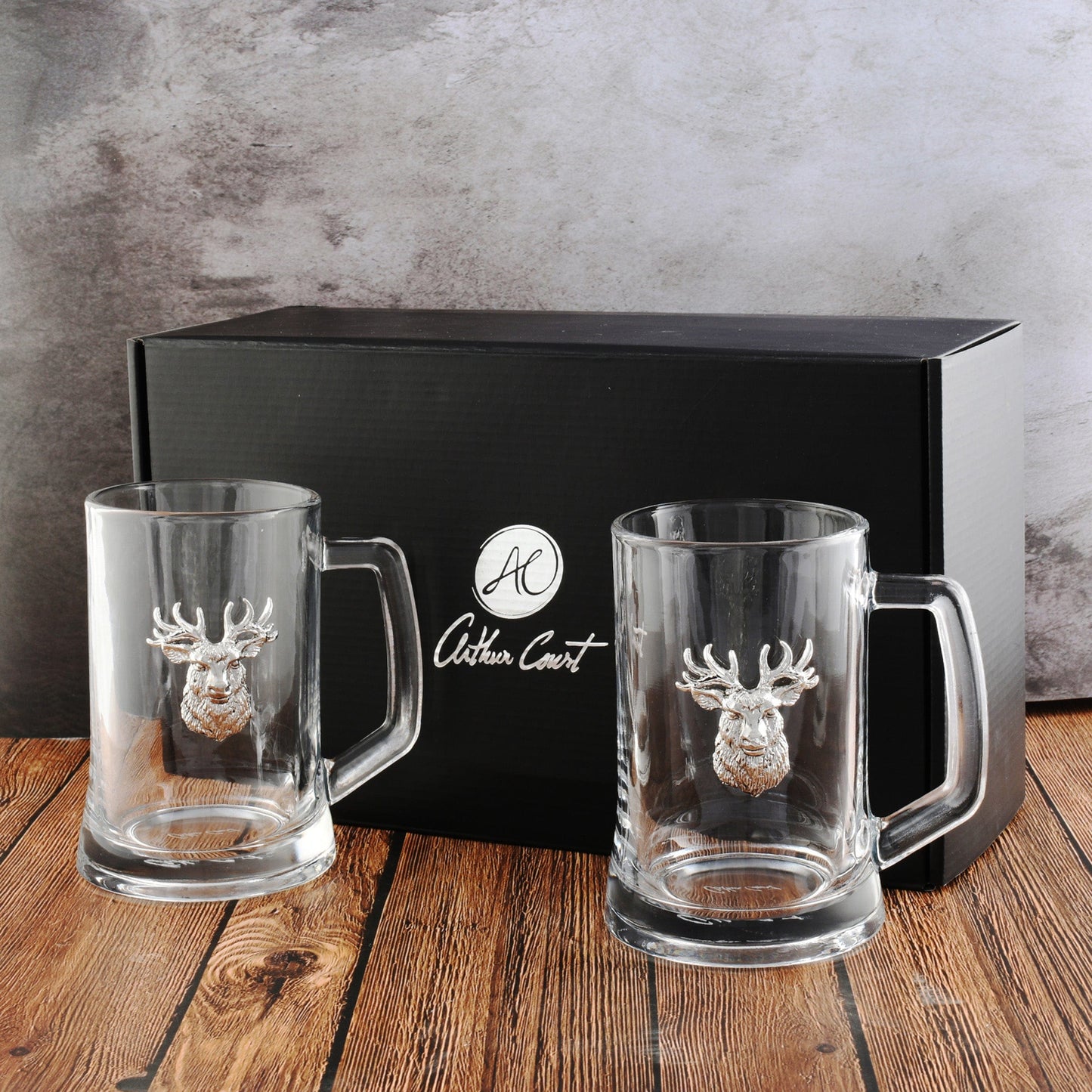 Elk Head Beer Mugs - Set of 2