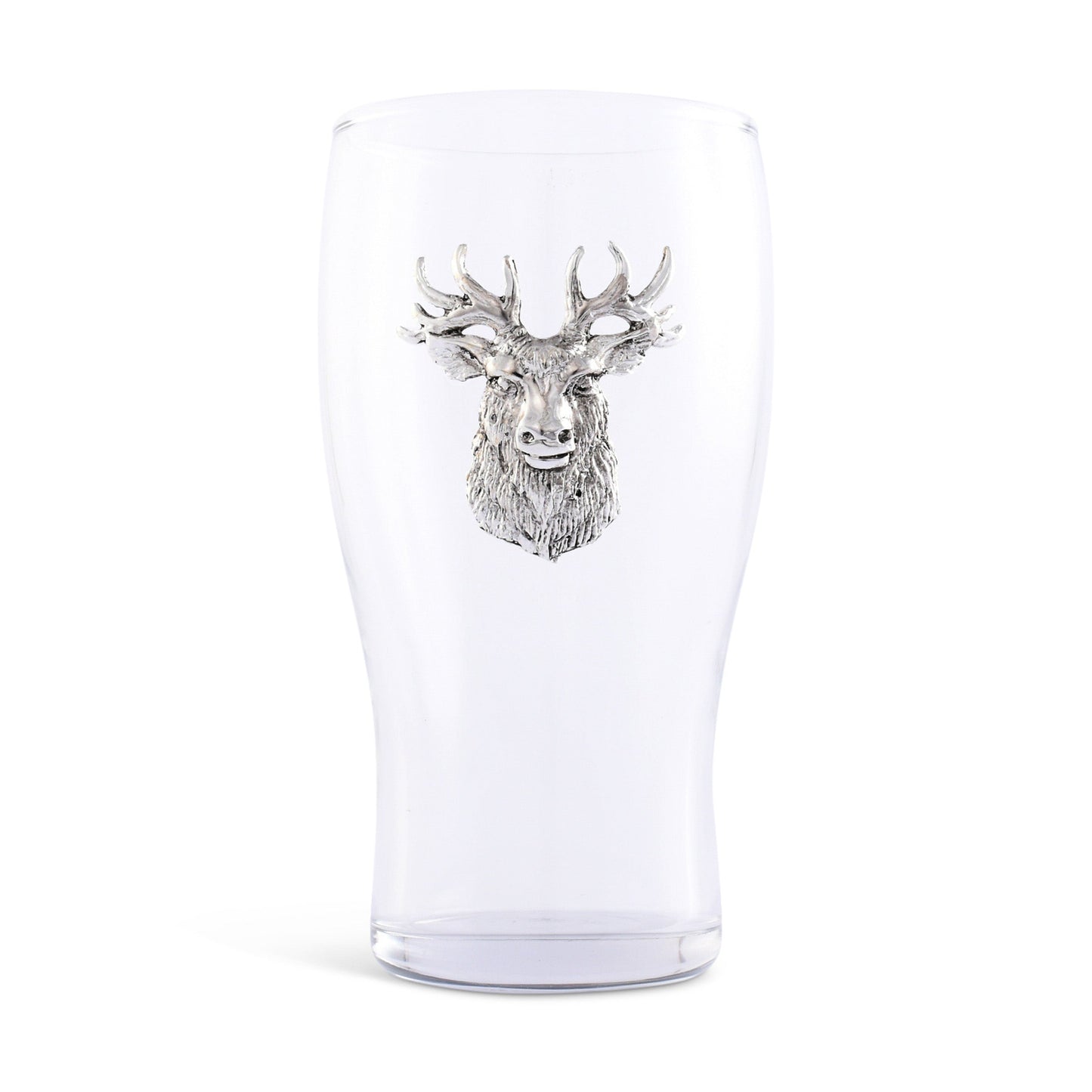 Elk Head Beer Pint Glasses - Set of 4