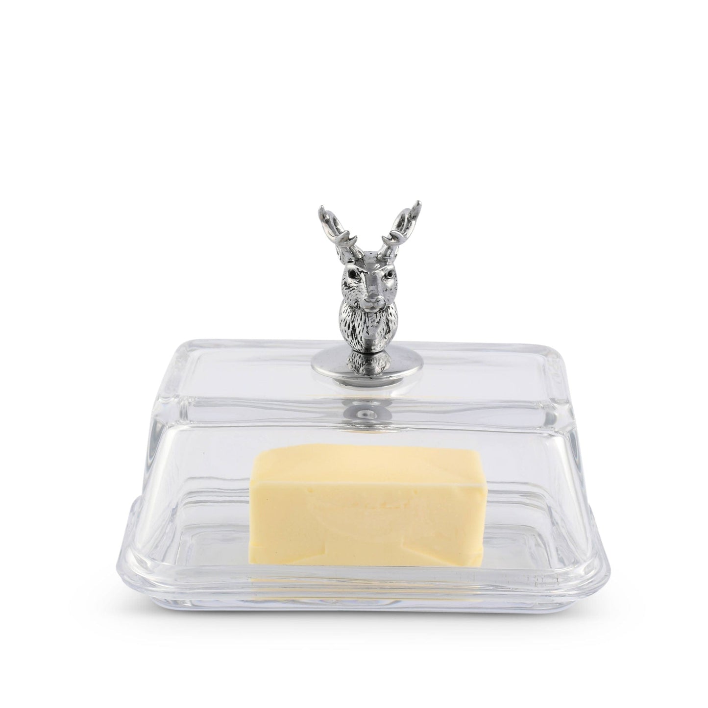 Glass Butter Dish - Elk