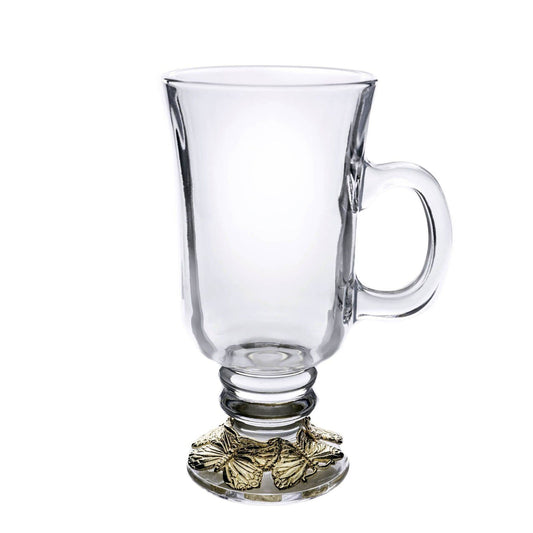 Butterfly 24 Gold Plated Glass Mug