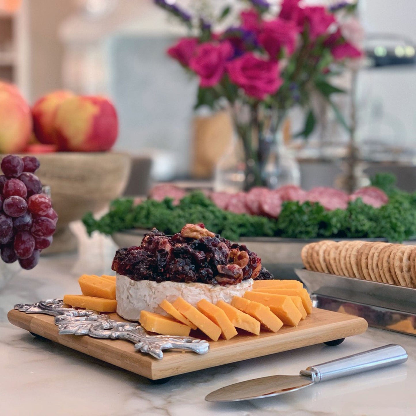 Acanthus Bamboo Cheese Set