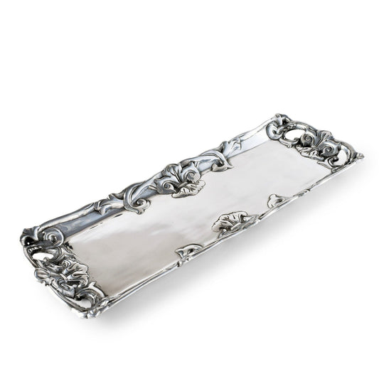 Fleur-De-Lis Oblong Tray