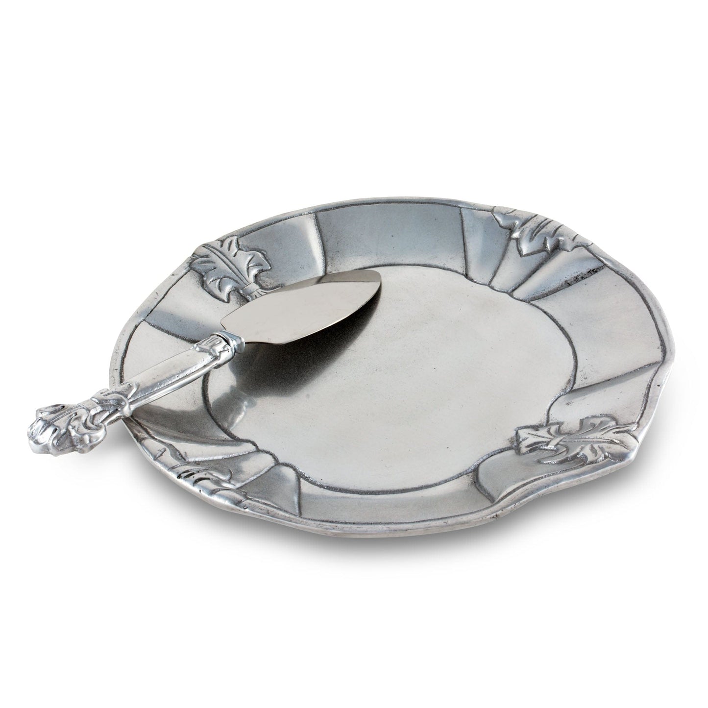 Fleur-De-Lis Plate with Server