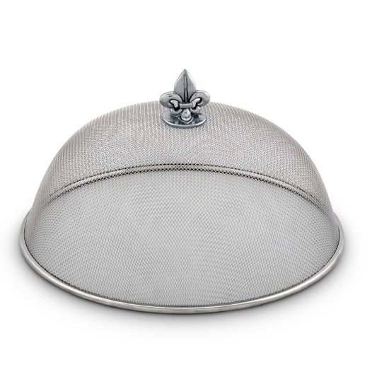 Fleur de Lis Stainless Mesh Picnic Cover