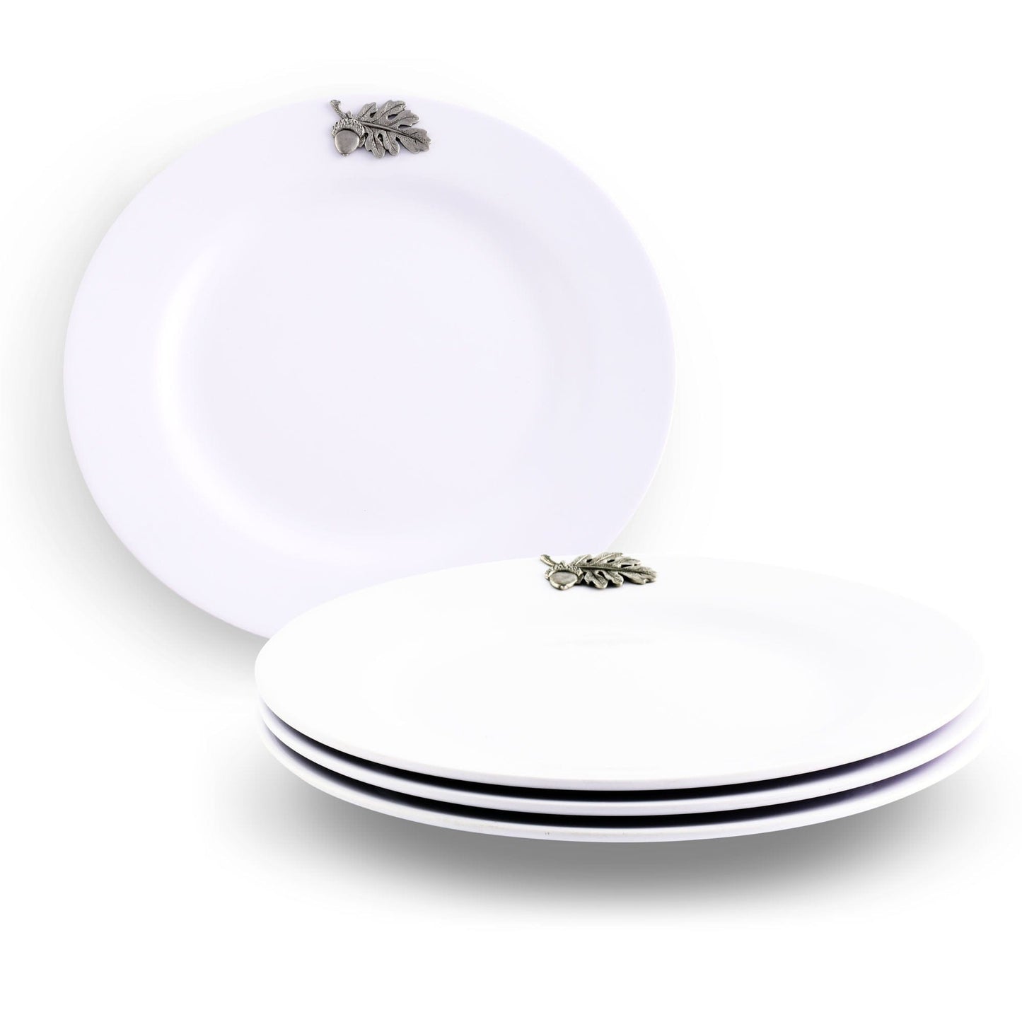 Oak Leaf Melamine Lunch Plates - Set of 4