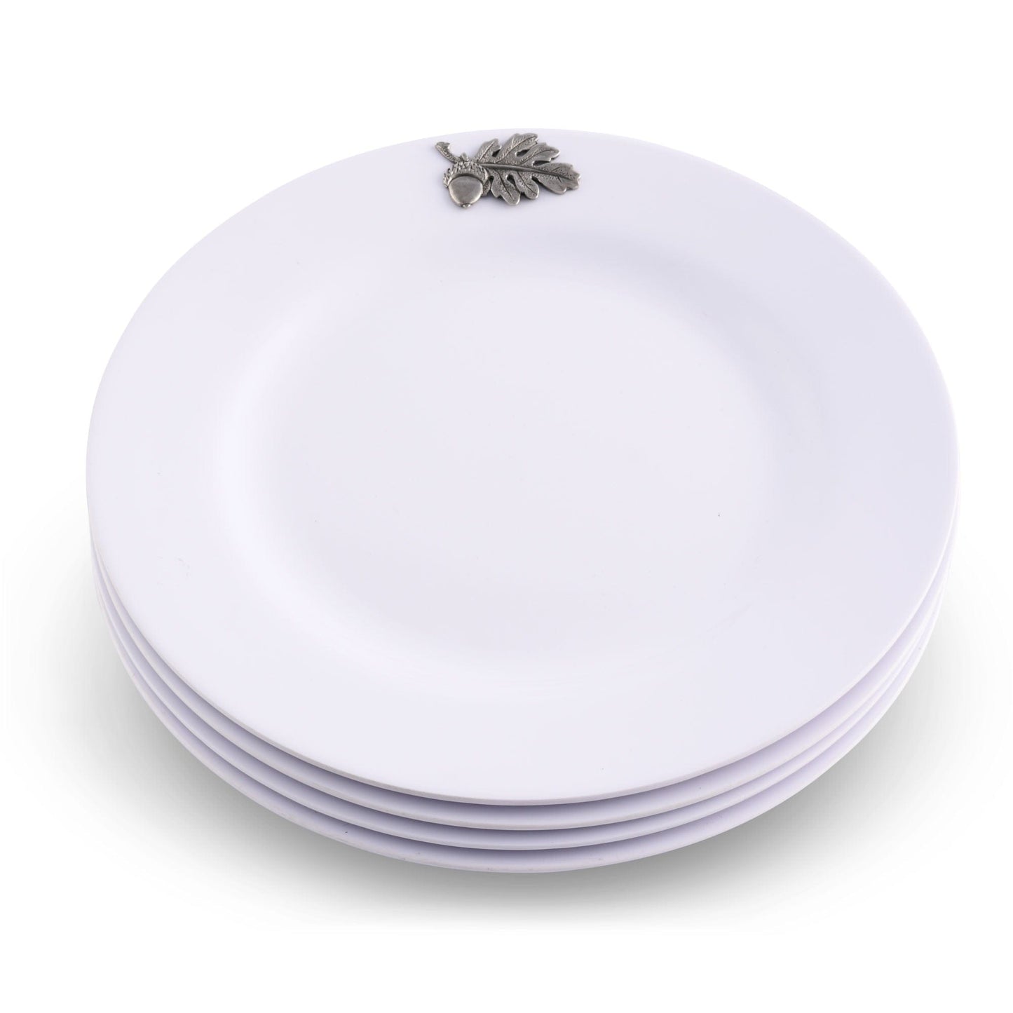 Oak Leaf Melamine Lunch Plates - Set of 4