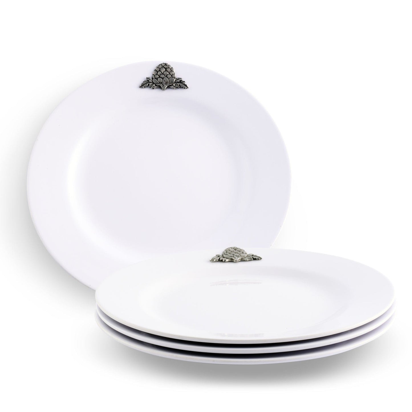 Artichoke Melamine Lunch Plates - Set of 4