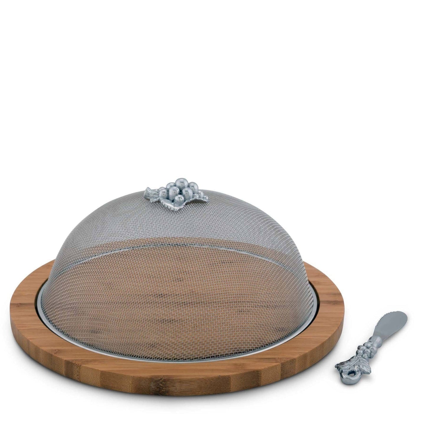 Grape 3 Piece Picnic Cheese Board / Spreader