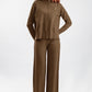 Basic Bae Mock Neck Long Sleeve Top and Pants Sweater Set