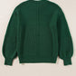 Round Neck Dropped Shoulder Sweater