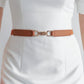 Alloy Buckle Elastic Belt