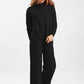 Basic Bae Mock Neck Long Sleeve Top and Pants Sweater Set