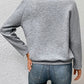 Perfee Half Buttoned Collared Neck Sweatshirt with Pocket