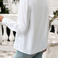 Devine Textured Lace Detail Long Sleeve Shirt