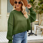 Round Neck Lantern Sleeve Sweater