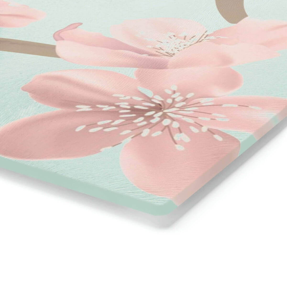 Cherry Blossoms Tempered Glass Cutting Board| Hearth Home & Living