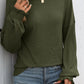 Mandy Ribbed Round Neck Long Sleeve T-Shirt