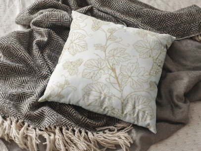 Decorative Vines Square Pillow