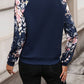 Printed Zip Up Long Sleeve Jacket