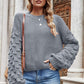 Angel Wings Weekend Style Rib-Knit Dropped Shoulder Sweater