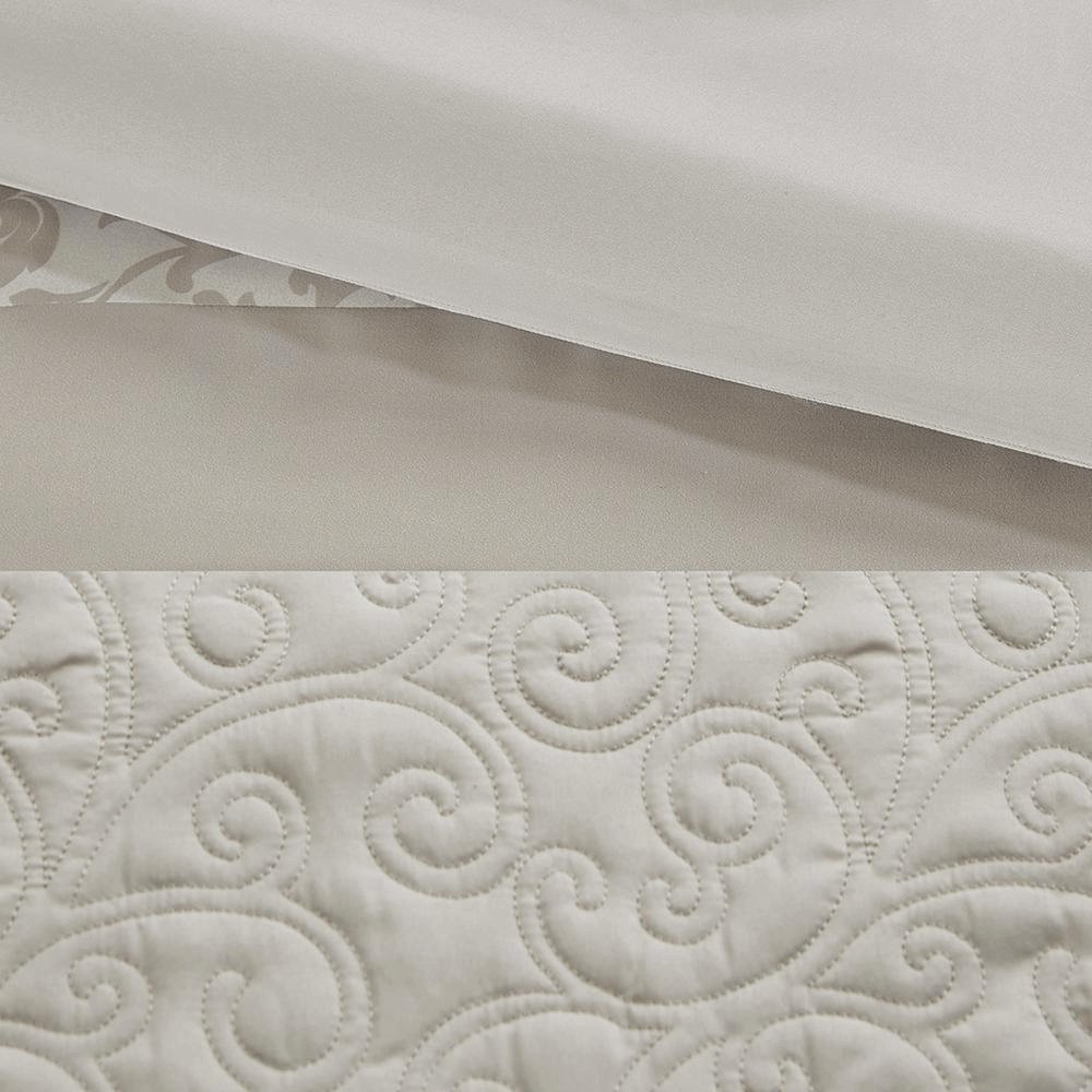 Embroidered 8 Piece Comforter Set - Neutral Hues